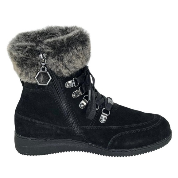 NIB Khombu Farros Black Leather Ankle Boot - Sz 7 - Picture 3 of 14